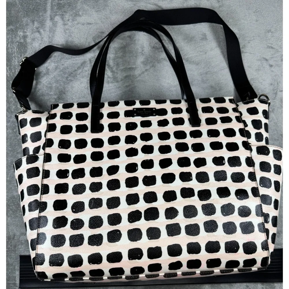 Kate Spade Grove Street‎ Kaylie Pink/ Black/ Beige/ White Baby Bag one size